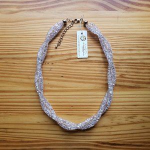 Amrita Singh Crystal Mesh Double Strand Necklace